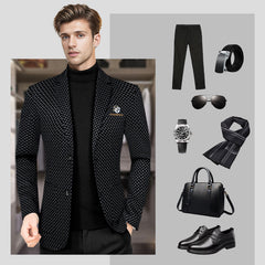 🎉Black Friday Series - Early Bird Price💖Men's Slim-fit Casual Suit Jacket【Comfortable and warm】