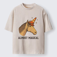 Tokyo-Tiger Silly Horse Trying To Be Magical Washed T-Shirt