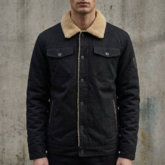 Cotton Spoleto Sherpa Lined Bomber Jacket