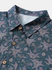 Men’s Summer Vacation Camp Breathable Short Sleeve Lightweight Shirt