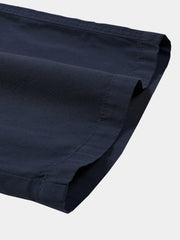 Men's Summer Casual Navy Cotton Breathable Shorts