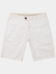 Men's Summer Casual White Cotton Breathable Shorts