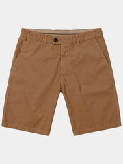 Men's Brown Casual Summer Breathable Cotton Shorts