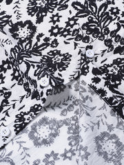Men's Floral Print Casual Short Sleeve Shirt