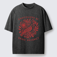 Tokyo-Tiger Pigeon That Was Moved Washed T-Shirt