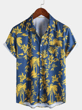 Men’s Tropical Palm Tree Hawaiian Beach Vacation Shirt
