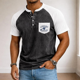 Men's Vintage Henley Shirt
