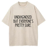 Tokyo-Tiger Self-diagnosed Illness Funny Washed T-Shirt