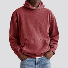 Men's 100% Cotton Washed Hoodie