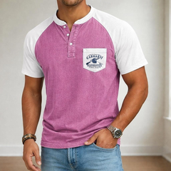 Men's Vintage Henley Shirt
