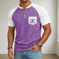 Men's Vintage Henley Shirt