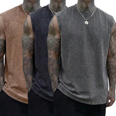 Pack of 3 vintage men’s sleeveless shirts