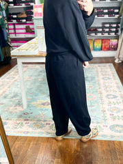 Spinning the Story Barrel PANTS - Black