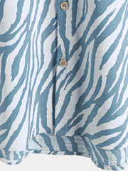 Men's Casual Button Up Short Sleeve Summer Hawaiian Shirt