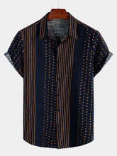 Men‘s Summer Tropical Short Sleeve Hawaiian Shirt