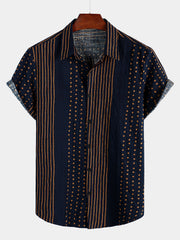Men‘s Summer Tropical Short Sleeve Hawaiian Shirt