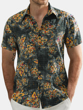 Men's Flower Casual Short Sleeve Hawaiian Shirt