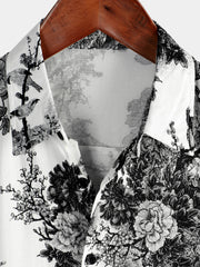 Men's Summer Holiday Button Up Hawaiian Breathable Short Sleeve Shirt
