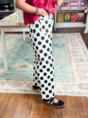 The Dot Edit Wide Leg Denim Pants - Off White