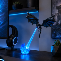 Dragon Breath LED Lamp – Halloween Fire & Ice Decor