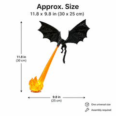 Dragon Breath LED Lamp – Halloween Fire & Ice Decor