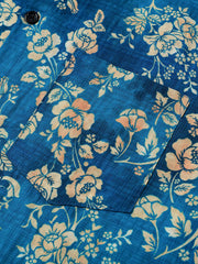 Men’s Casual Floral Print Short Sleeve Breathable Holiday Beach Shirt