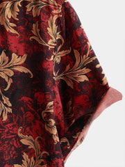 Men's Vintage Floral Print Short Sleeve Button Up Hawaiian Summer Shirt