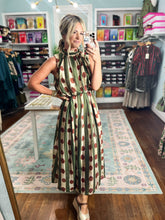 Autumn Affair Sleeveless Midi Dress