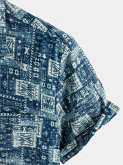 Men's Casual Holiday Pocket Hawaiian Shirt