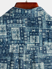 Men's Casual Holiday Pocket Hawaiian Shirt