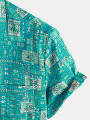 Men's Casual Holiday Pocket Hawaiian Shirt