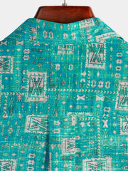 Men's Casual Holiday Pocket Hawaiian Shirt