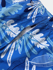 Men's Tropical Print Quick Dry Beach Shorts Swim Trunks