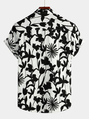 Men's Floral Cotton Tropical Hawaiian Shirt