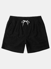 Men's Casual Drawstring Corduroy Pocket Shorts
