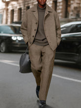 Smart Casual Chic Jacket Pants Set