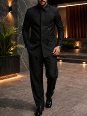 Luxury Safari Style 2-Piece Suit Set