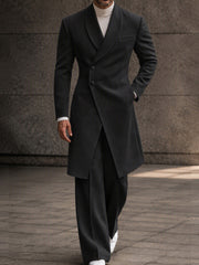 Old Money Long Tailored Coat Suit Set