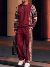 Athleisure Tribal Print Panel Matching Set