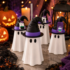 3D Printed Ghost Can Sleeve – Halloween Witch Hat Cup Holder