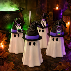 3D Printed Ghost Can Sleeve – Halloween Witch Hat Cup Holder