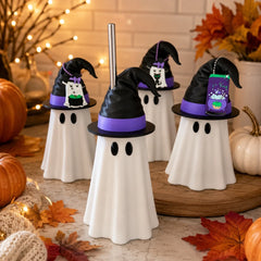 3D Printed Ghost Can Sleeve – Halloween Witch Hat Cup Holder