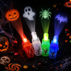 Halloween LED Projector Finger Lights – Glow Party Favor Toys