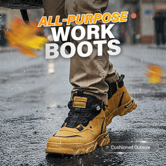 🔥Limited stock available 50% OFF🔥Men's Outdoor Swivel Buckle Work Shoes 🔄👞 – Waterproof 💦, Anti-slip 🚶♂️, Comfortable , Breathable 🌬️