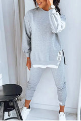 Penelope | Women's Oversized Two-Piece Lounge Set, Tapered Joggers