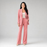 Rachel | Women's Tailored Blazer and Wide-Leg Pants Two-Piece Suit