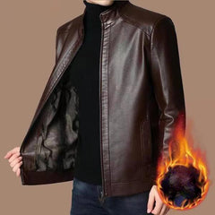 ❄️Winter Specials❄️ Men’s Warm Plush Lining Leather Jacket