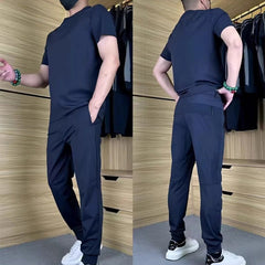 🔥Men's Casual Ice Silk Stretch Sports Suit✨