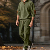 đĽHot Sale Offers-Menâs Trendy Pullover and Cargo Pants 2-Piece Set