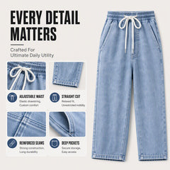 👖 LIMITED-TIME 50% OFF! ✨ Men's Loose Straight-Leg Denim Pants